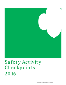 Safety Activity Checkpoints 6110