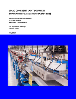 LINAC Coherent Light Source-II Environmental Assessment (DOE