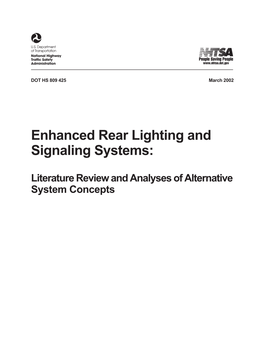 Enhanced Rear Lighting and Signaling Systems