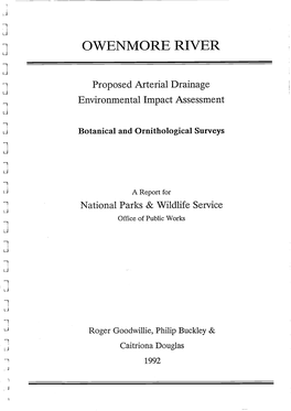 OWENMORE RIVER U Proposed Arterial Drainage J Environmental Impact Assessment