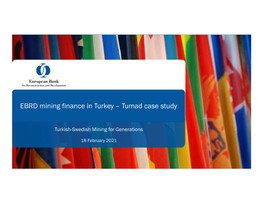 EBRD Mining Finance in Turkey – Tumad Case Study