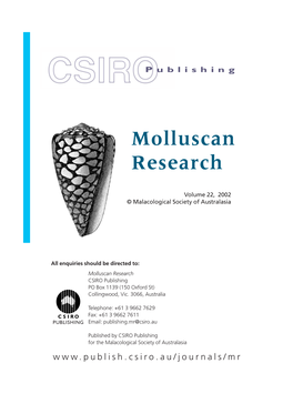 Molluscan Research
