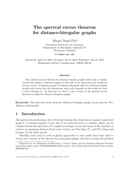 The Spectral Excess Theorem for Distance-Biregular Graphs