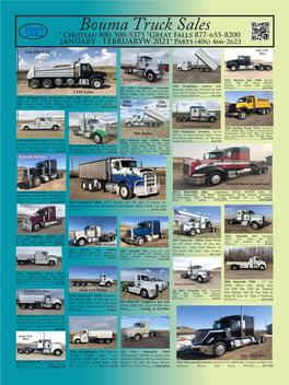 Bouma Truck Sales * Choteau 800-500-5375 *Great Falls 877-655