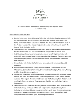 Download the Eola-Amity Hills AVA Fact Sheet