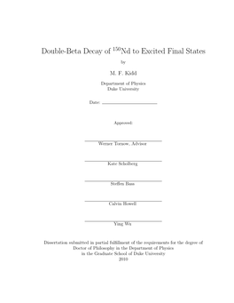 Double-Beta Decay of 150Nd to Excited Final States