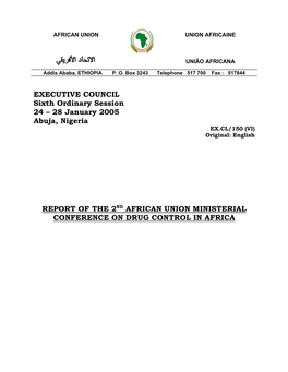 28 January 2005 Abuja, Nigeria REPORT of the 2ND AFRICAN UNION MINISTERIAL CONFE