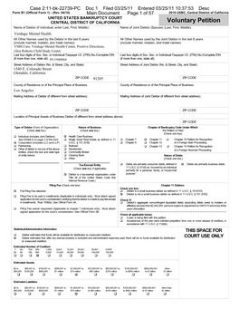 April 2010\B1 Voluntary Petition 04 10.Wpd