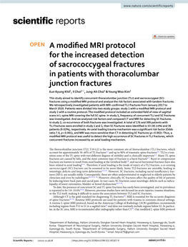 A Modified MRI Protocol for the Increased Detection Of