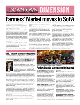 Farmers' Market Moves to Sofa