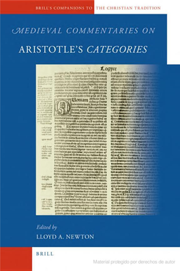 Medieval Commentaries on Aristotle's Categories