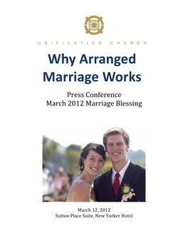 Why Arranged Marriage Works!