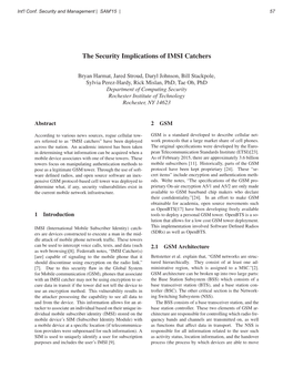 The Security Implications of IMSI Catchers