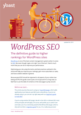 Wordpress SEO the Definitive Guide to Higher Rankings for Wordpress Sites