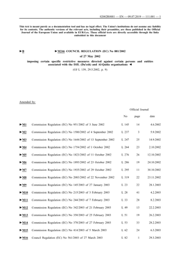 B M246 COUNCIL REGULATION (EC) No 881/2002 of 27