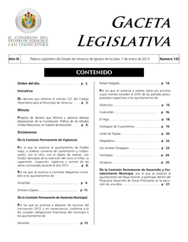 Gaceta Legislativa