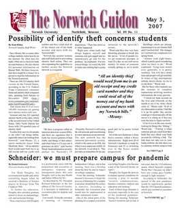 Norwich Guidon Issue #5 (12-8-05) 12 Pg