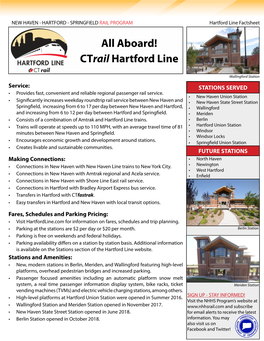 Ctrail Hartford Line Service Factsheet