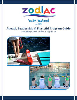 Aquatic Leadership & First Aid Program Guide