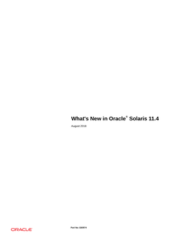 What's New in Oracle® Solaris 11.4 2 Secure Sandboxes