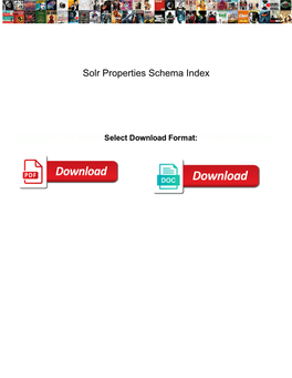 Solr Properties Schema Index