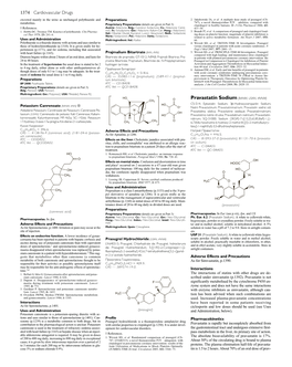 1374 Cardiovascular Drugs Excreted Mainly in the Urine As Unchanged Polythiazide and Preparations 2