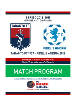 Match Program