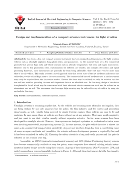 Design and Implementation of a Compact Avionics Instrument for Light Aviation