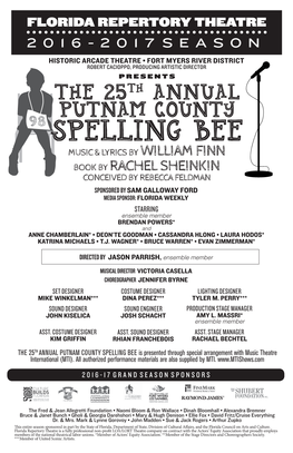 The 25 Th Annual Putnam County Spelling