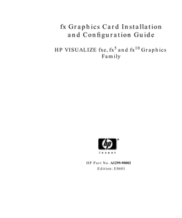 Fx Graphics Card Installation and Configuration Guide