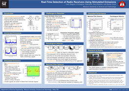 Real-Time Detection of Radio Receivers Using Stimulated