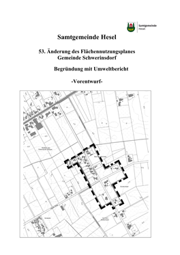 53. Änderung Des Flächennutzungsplanes Gemeinde Schwerinsdorf Begründung Mit Umweltbericht