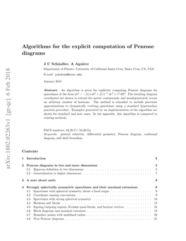 Algorithms for the Explicit Computation of Penrose Diagrams