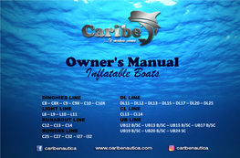 Owner's Manual Inflatable Boats