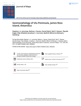 Geomorphology of Ulu Peninsula James Ross Island Antarctica.Pdf