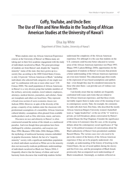Coffy, Youtube, and Uncle Ben: the Use of Film and New Media in The