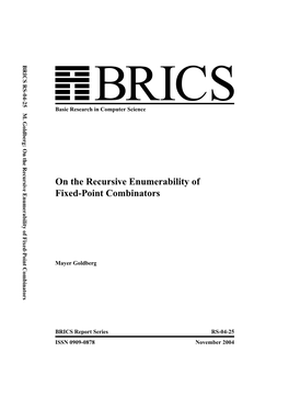 On the Recursive Enumerability of Fixed-Point Combinators