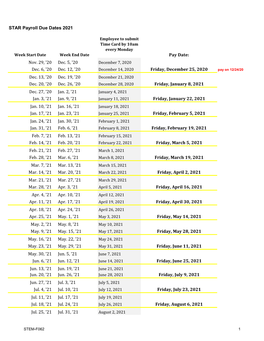 2021 STAR Payroll Dates.Xlsx