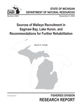 Sources of Walleye Recruitment in Saginaw Bay, Lake Huron, and Recommendations for Further Rehabilitation