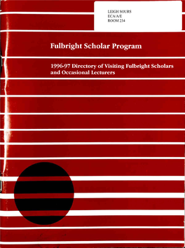 Fulbright Scholars Directory