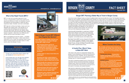 Bergen County BRT Fact Sheet