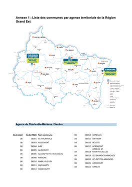 Liste Des Communes Par Agence Territoriale De La Région Grand Est