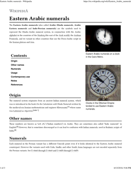 Eastern Arabic Numerals - Wikipedia