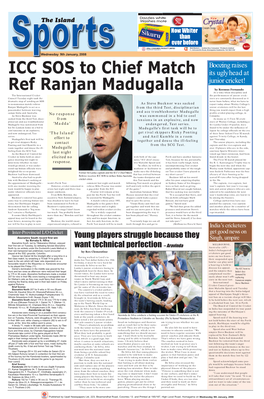 ICC SOS to Chief Match Ref Ranjan Madugalla