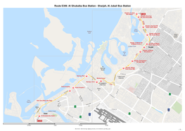 Route E306: Al Ghubaiba Bus Station - Sharjah, Al Jubail Bus Station