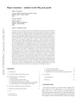 Roper Resonance--Solution to the Fifty Year Puzzle