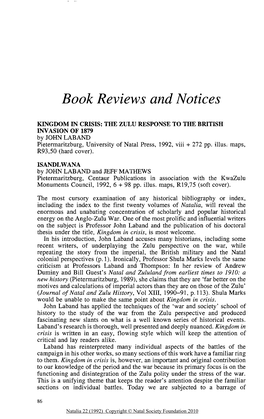 Book Reviews and Notices