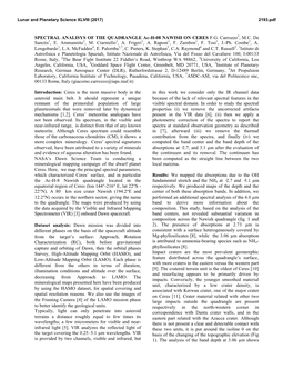 SPECTRAL ANALISYS of the QUADRANGLE Ac-H-08 NAWISH on CERES F.G