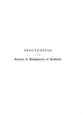 Society of Bntiquanes of Scotlanb