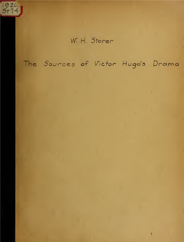 The Sources of Victor Hugo's Drama